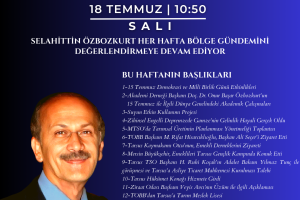 Our Esteemed Member Selahittin Özbozkurt Evaluated the Agenda on TRT