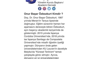 Doç. Dr. Onur Başar Özbozkurt Kimdir?