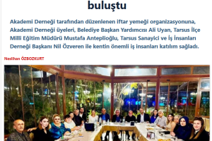 Akademi Derneği İftar Yemeğinde Buluştu