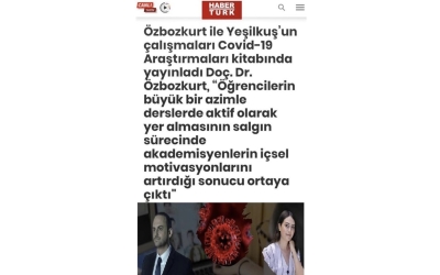 Özbozkurt ile Yeşilkuş’un Çalışmaları Covid-19 Araştırmaları Kitabında Yayınladı