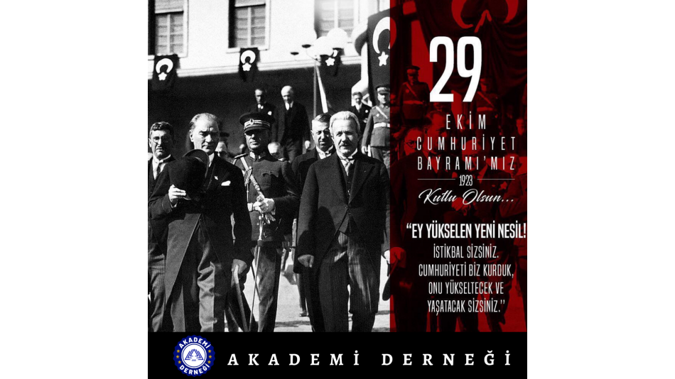 Başkanımızın 29 Ekim Mesajı