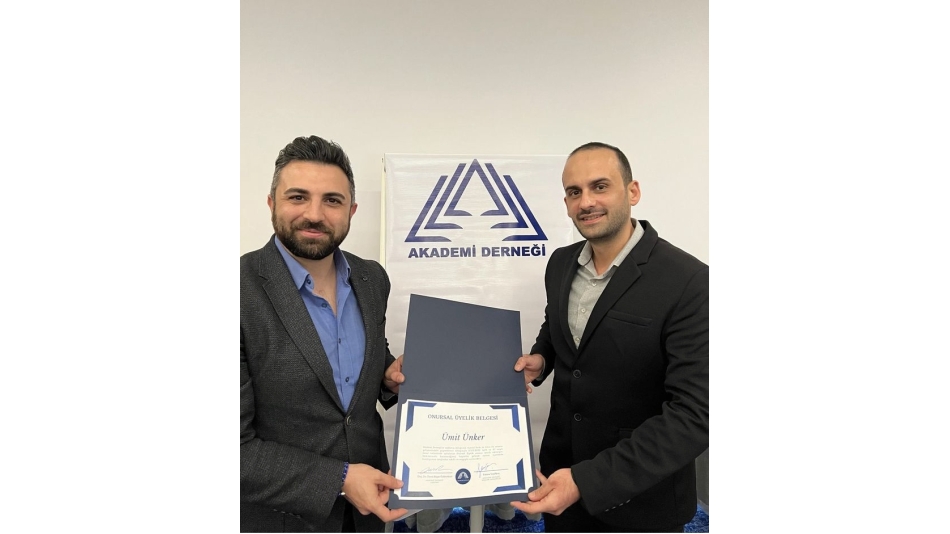 Our President Presented the First "Honorary Membership" Title to Ümit ÜNKER