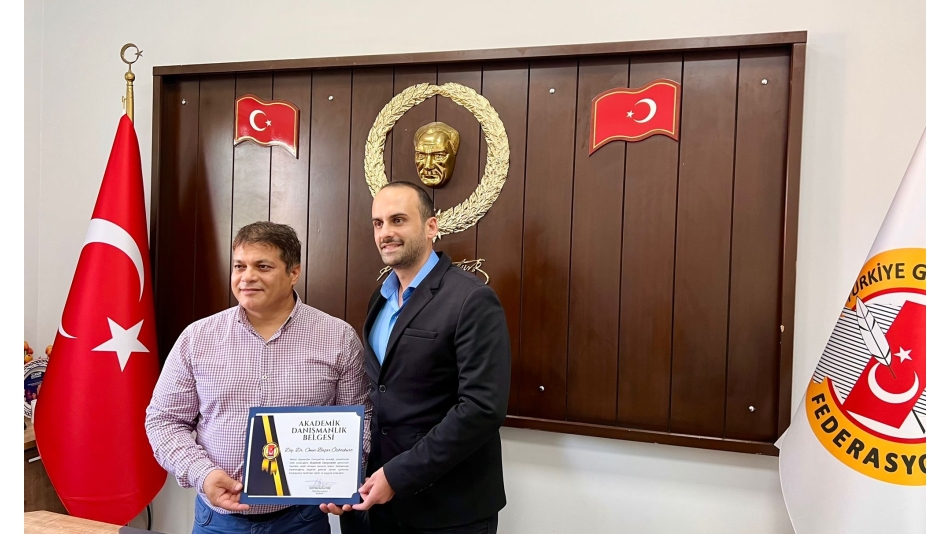 Our President, Assoc. Dr. Onur Başar Özbozkurt Became Academic Consultant of Journalists Association of Mersin