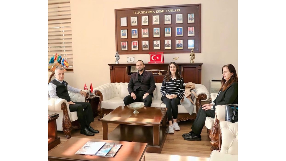 Visit from the Board of Directors of Association of Academy to Mersin Provincial Gendarmerie Commander Ercan Atasoy