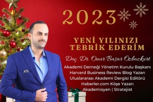 Başkanımız Doç. Dr. Onur Başar Özbozkurt'tan Yeni Yıl Mesajı