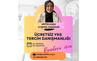 Eğitim Koçumuz Ayşegül Çiçekdağ YKS Tercihlerinde Danışmanlık Yapıyor