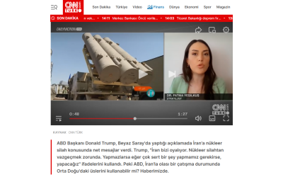 ABD, İran'ı vurmaya bahane mi arıyor? Detayları Stratejist Dr. Fatma Yeşilkuş CNN Türk'e Aktardı