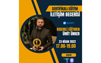 Kıdemli Eğitmen Ümit ÜNKER, İletişim Becerisi Eğitimi Verecek