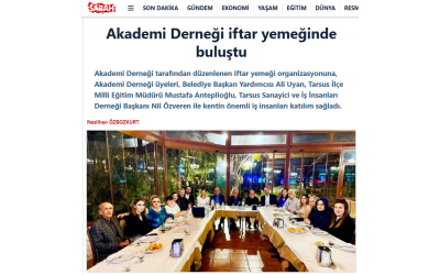 Akademi Derneği İftar Yemeğinde Buluştu