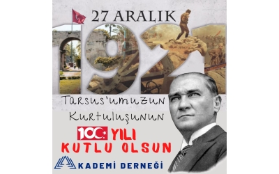 Başkanımızdan "Tarsus'un Kurtuluşu" Mesajı