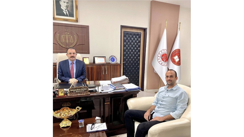Başkanımız Doç. Dr. Onur Başar Özbozkurt, Cumhuriyet Başsavcısı Ramazan Murat Tiryaki'yi Ziyaret Etti