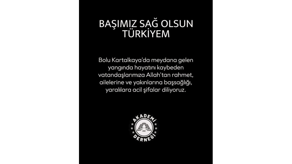 Geçmiş Olsun Türkiyem